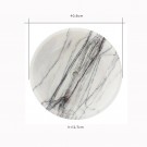 Servant laget av hvit lilla marmor, størrelse 40,6/40,6/12,7 cm, polert overflate thumbnail