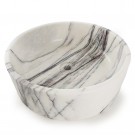 Servant laget av hvit lilla marmor, størrelse 40,6/40,6/12,7 cm, polert overflate thumbnail