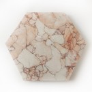 Sekskantede Sakura rosa marmorfliser i størrelse 25/29/2 cm, polert overflate thumbnail