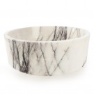 Servant laget av hvit lilla marmor, størrelse 40,6/40,6/12,7 cm, polert overflate thumbnail