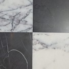 Ekstremt elegant mosaikk i lilac og svart marmor 15x15 cm. thumbnail