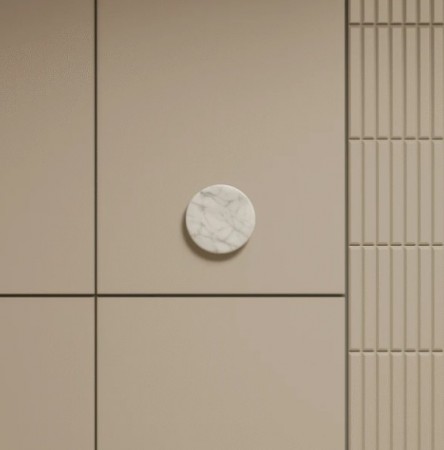 Bianco Carrara Lone møbelhåndtak i marmor